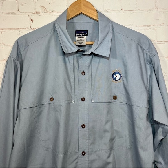 Vintage Patagonia Shirt Mens Large Button Up Outdoor Hiker Camp Antarctica 1994 - Picture 2 of 16